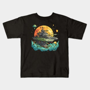 Futuristic Spaceship Kids T-Shirt